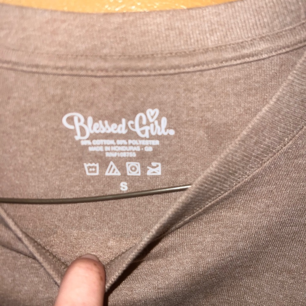 Blessed Girl Women's Long Sleeve Tee - Brown